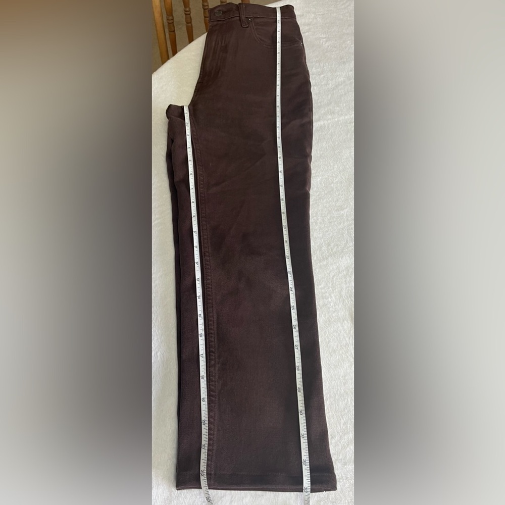 Everlane Size 25 The Original Cheeky Crop Jean in clove brown Organic cotton. - Picture 8 of 10